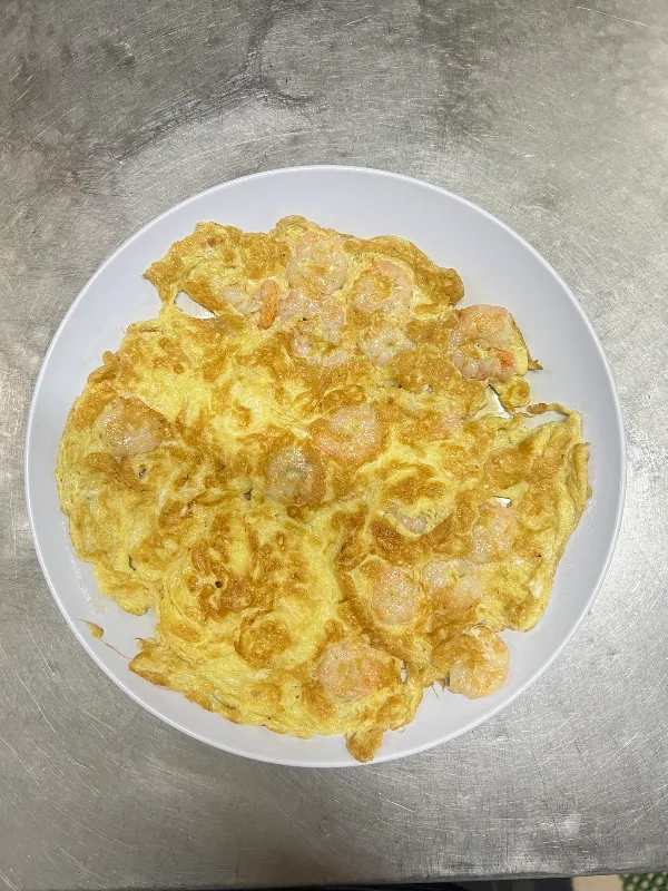 虾仁煎蛋